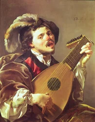 Le joueur de luth, 1624